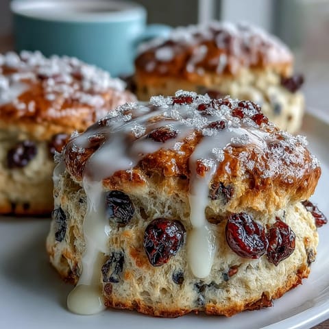 Blueberry Lemon Sourdough Scones