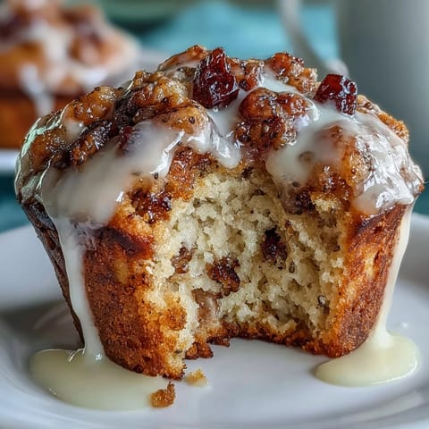 Golden lemon poppy seed muffins with a glossy citrus glaze, perfect for spring brunch or an afternoon treat.
