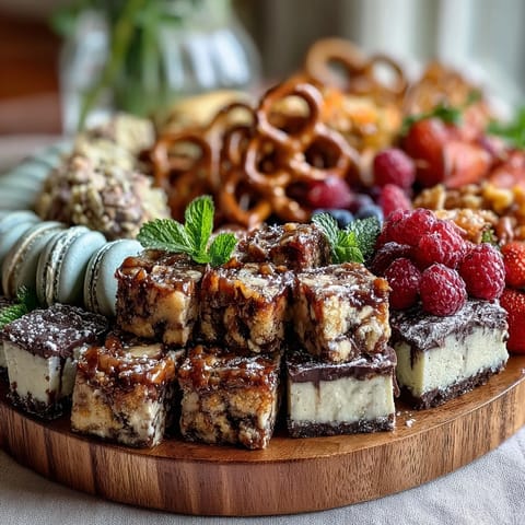 Festive graduation dessert board with colorful mini treats and cake slices, perfect for sharing at parties.