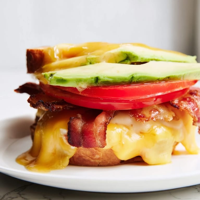Gooey melted cheese and vibrant veggies make this easy Avocado BLT Grilled Cheese the ultimate comforting lunch or quick dinner for two.