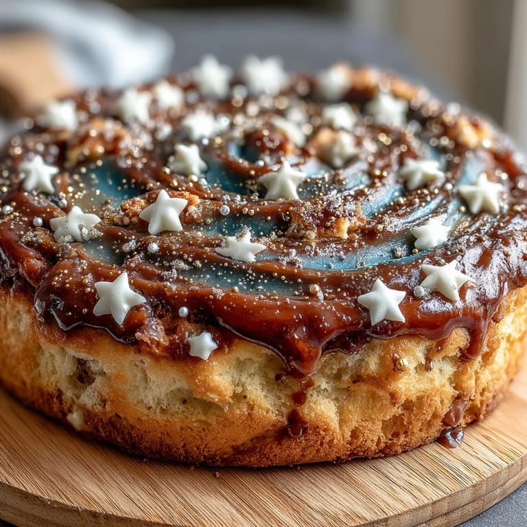 Galaxy Graduation Cake with Edible Stars: This dazzling dessert showcases swirling galaxy buttercream and shimmering edible stars, ideal for a memorable graduation celebration.