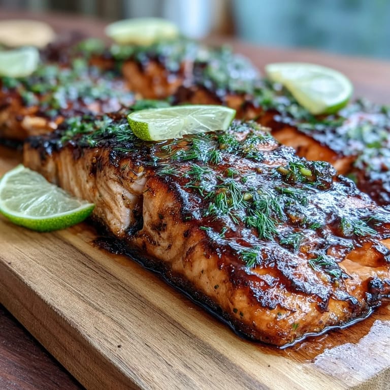Smoky cedar plank salmon with zesty lemon and fresh dill, a flavorful and healthy main dish for any occasion.