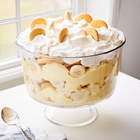 Chilled Banana Pudding layered with creamy vanilla custard, fresh banana slices, and crunchy vanilla wafers.